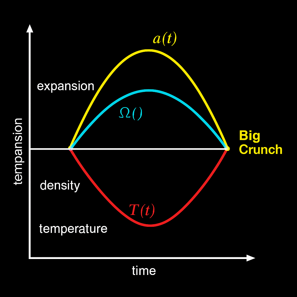 Cyclic Universe Big Crunch Diagram