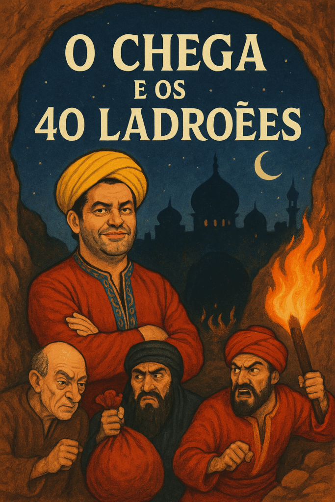 Ilustração editorial: O Chega e os 40 Ladrões