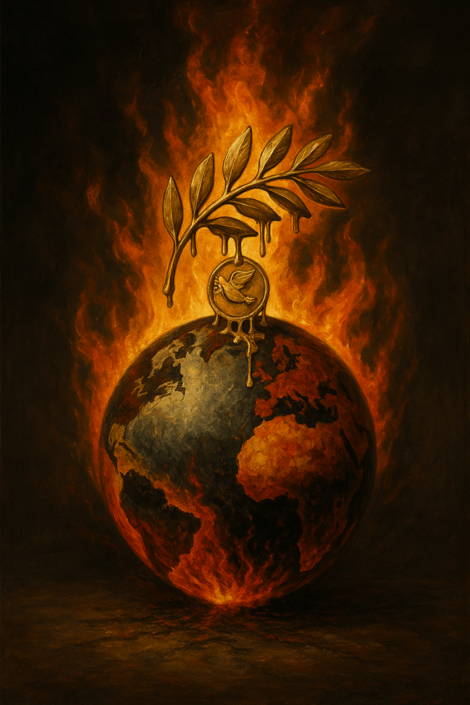 Ilustração editorial: Apocalipse Now : A paz que vira fogo