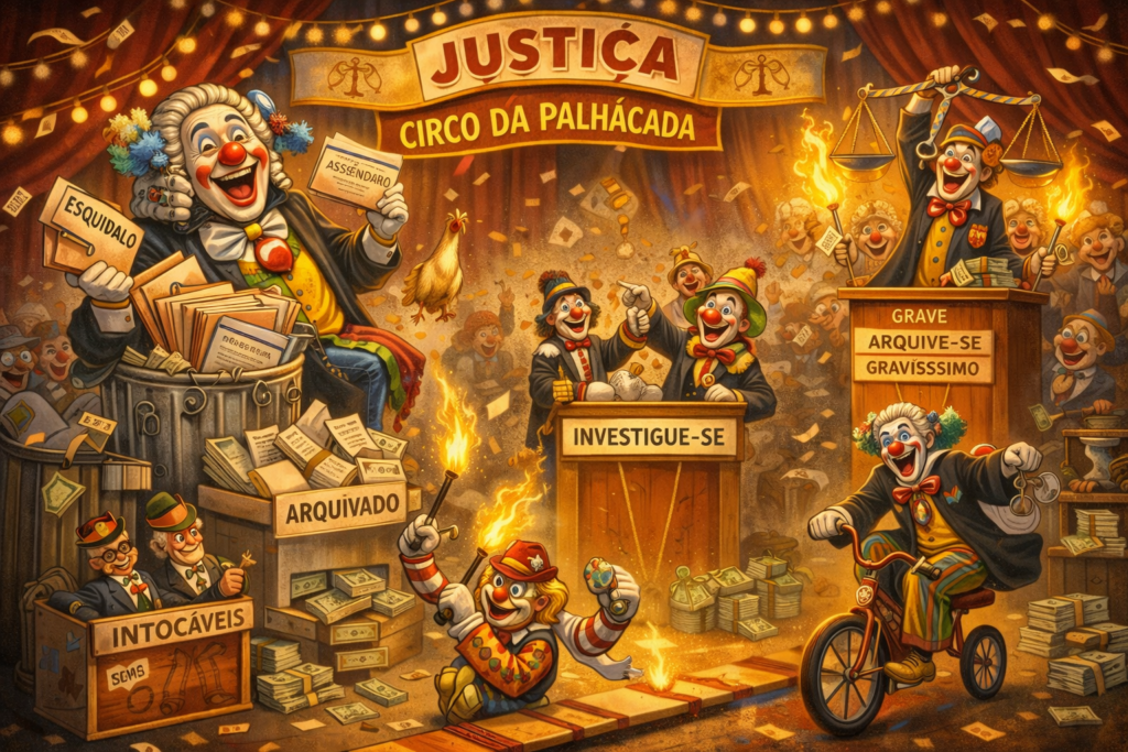 Ilustração editorial: Justiça Arquivador Geral da República