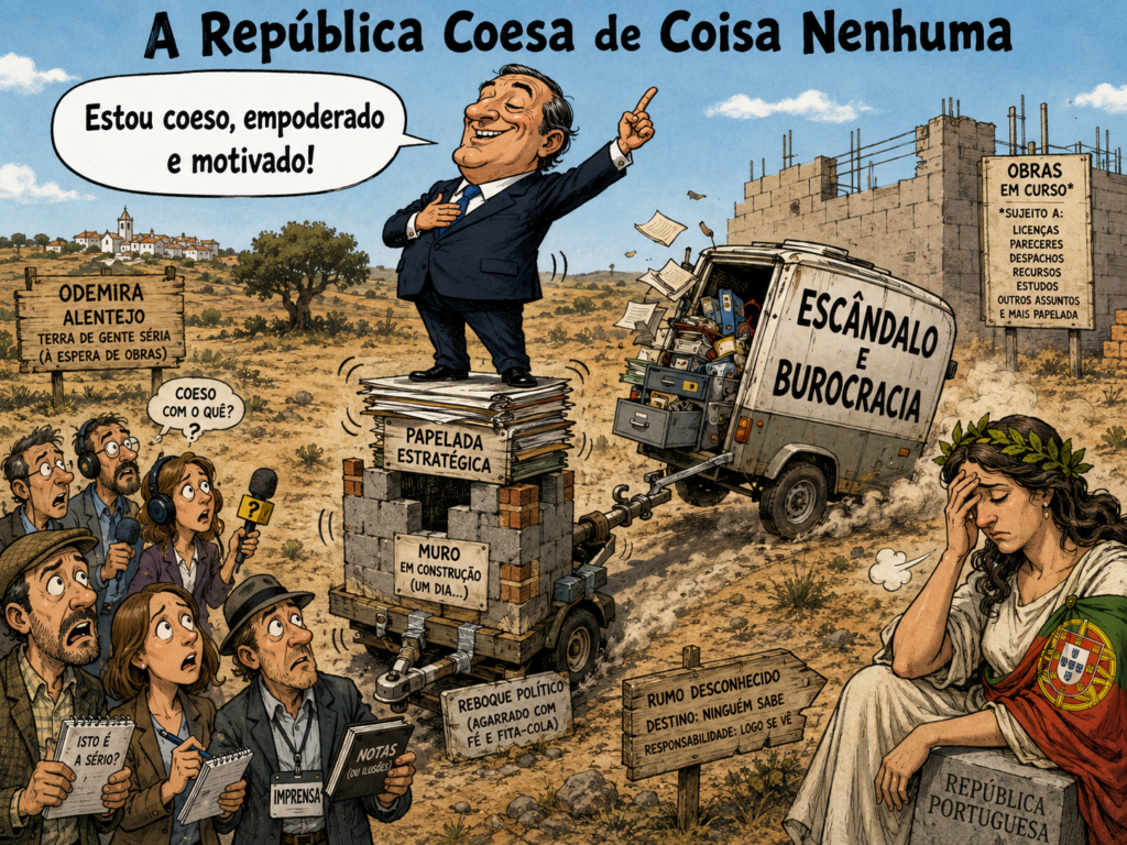 Ilustração editorial: A República Coesa de Coisa Nenhuma