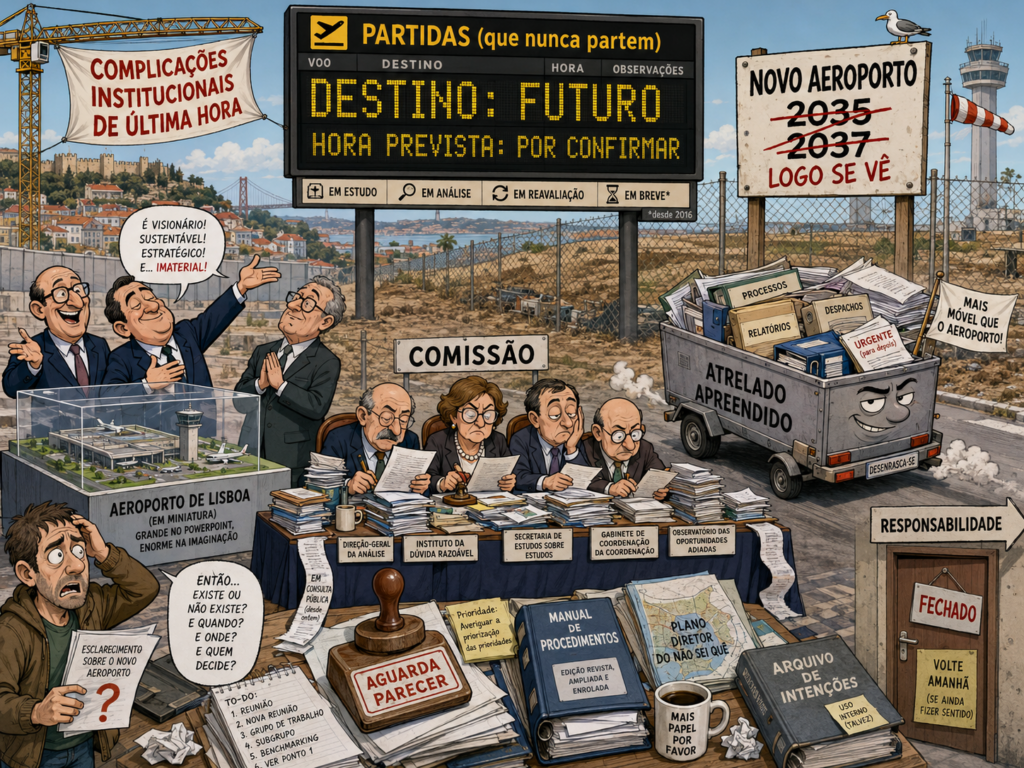 Ilustração editorial: Os Insondáveis Mistérios da República Portuguesa