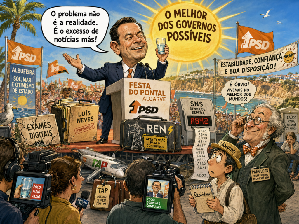 Ilustração editorial: Cândido no Pontal, ou o Melhor dos Governos Possíveis